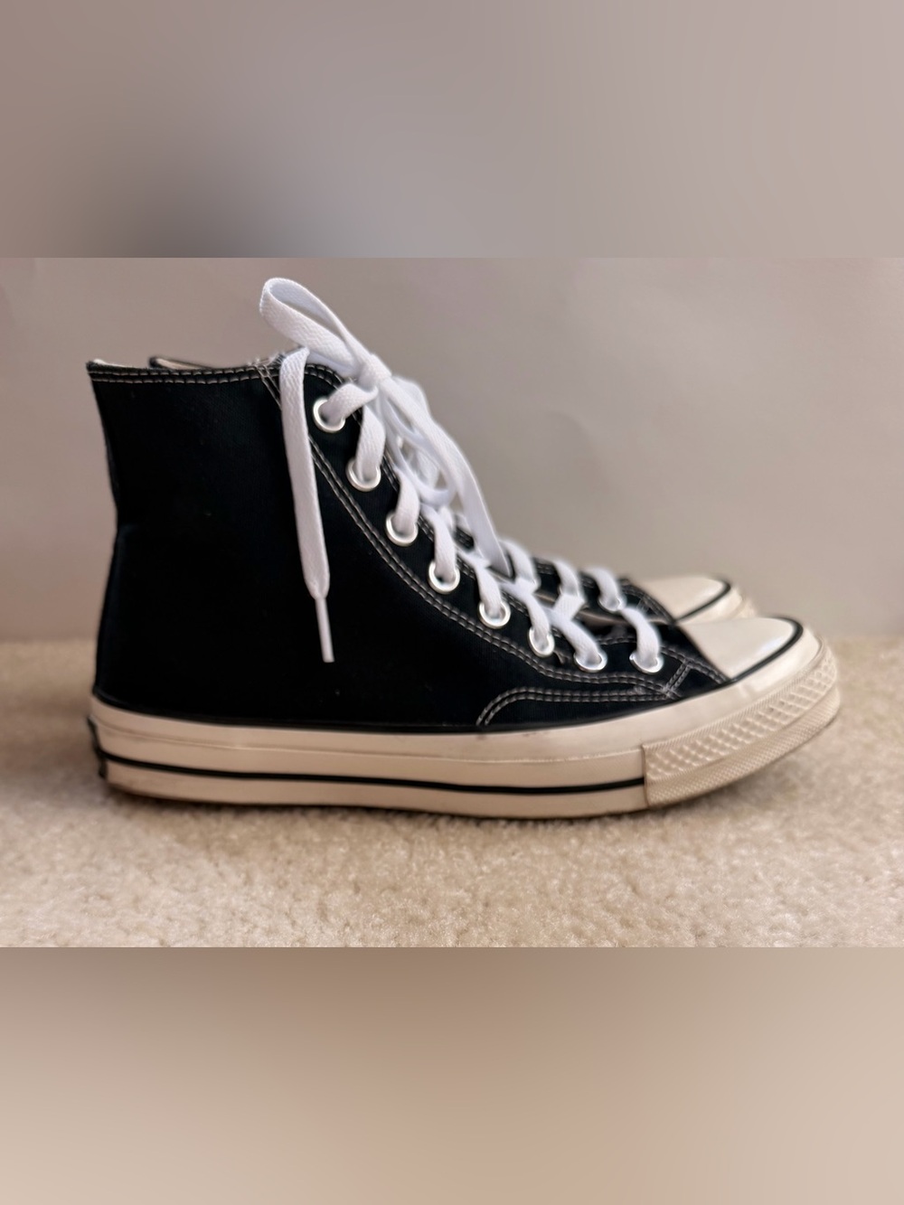 Converse High Top Sneakers in Black and White - Picture 3 of 5